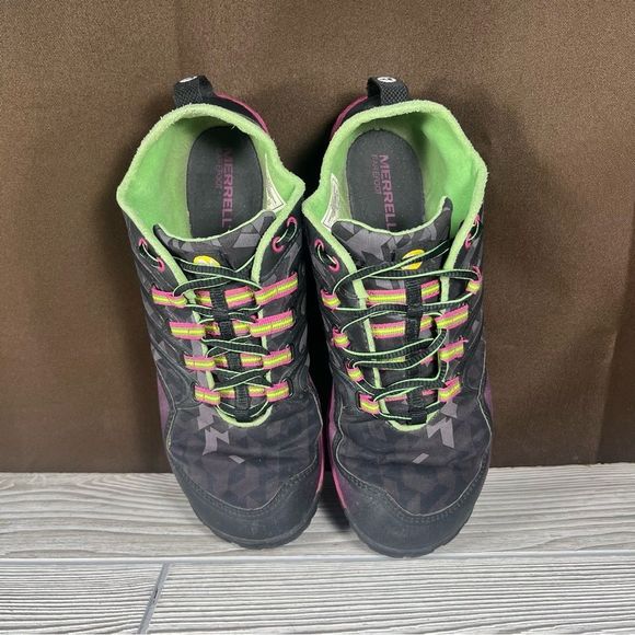 Merrell Black Lithe Glove Barefoot Minimalist Running Shoe Sneaker Womens 8.5 - Picture 7 of 9